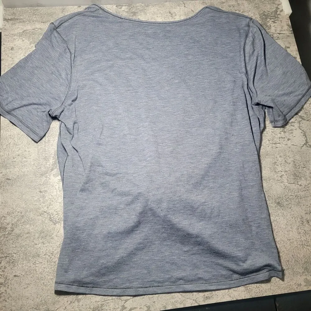 Lululemon Size 6 Do The Daily Short Sleeve Twist Crop Crescent T Shirt SS Grey